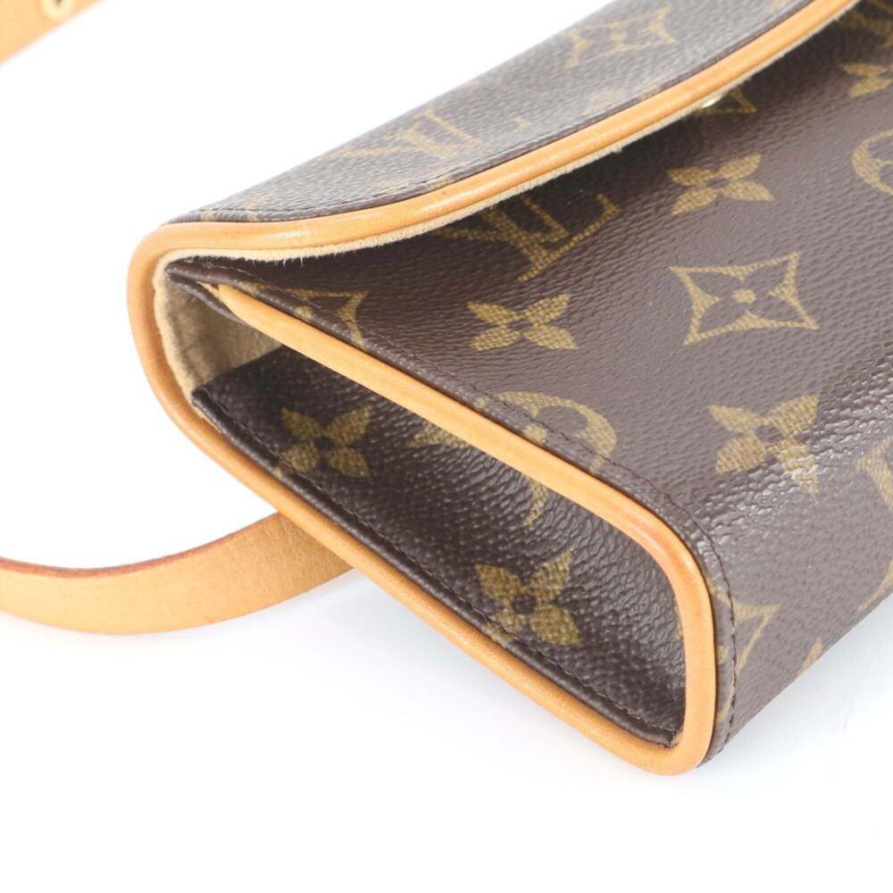 LOUIS VUITTON Brown Monogram Leather Pochette Mini Bag - Picture 8 of 13